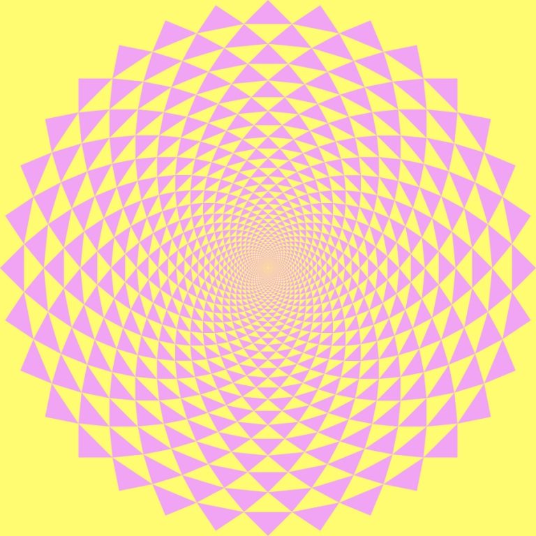 Geometrisches Radialmuster als Sinnbild für systemische Kommunikation, Beziehungsdynamiken und soziale Resilienz.